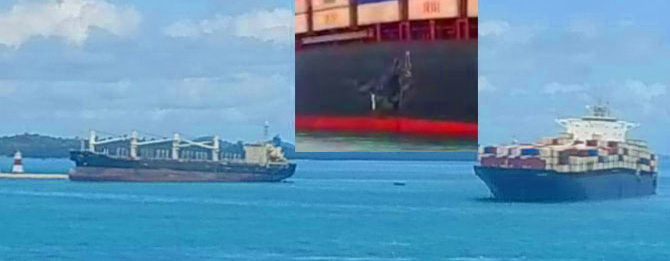 V Singapurski ožini nasedli dve ladji